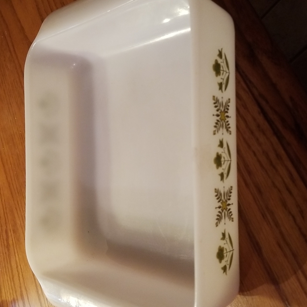 Vintage Anchor Hocking Fire King Square Bakeware Pan